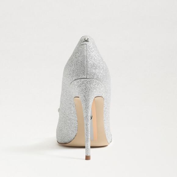 Sam Edelman DEELA Pointed Toe Heel in Soft Silver - Picture 3 of 16